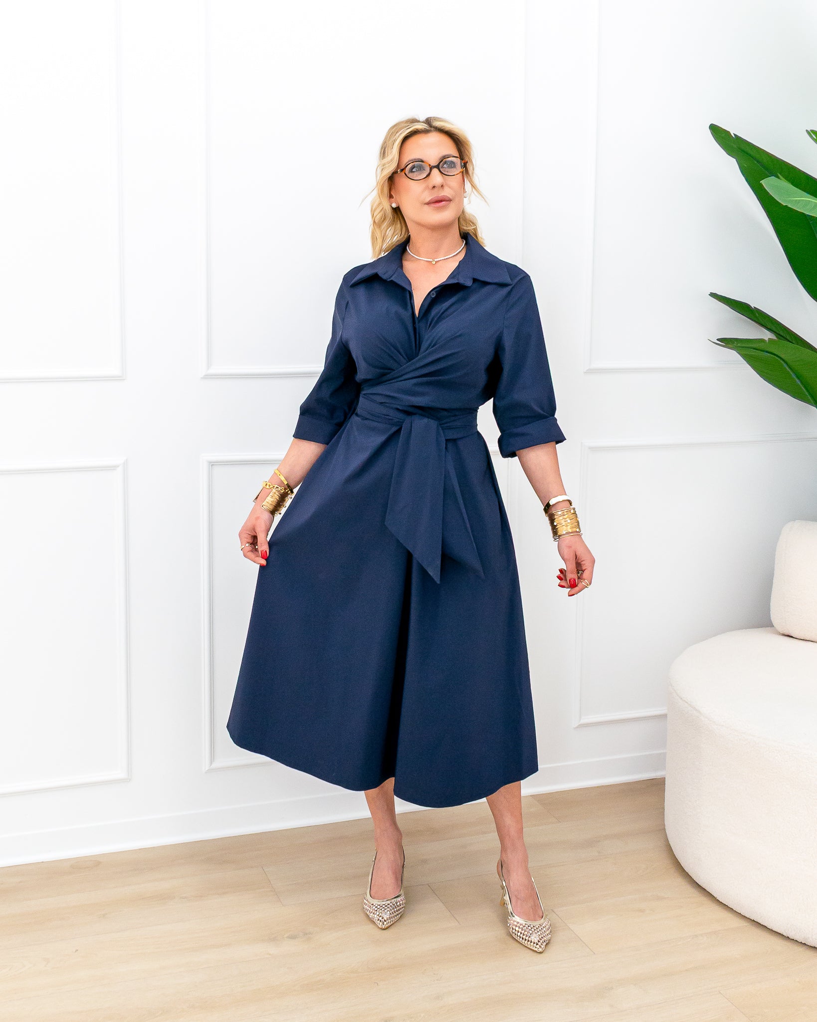 Valeria blauwe jurk