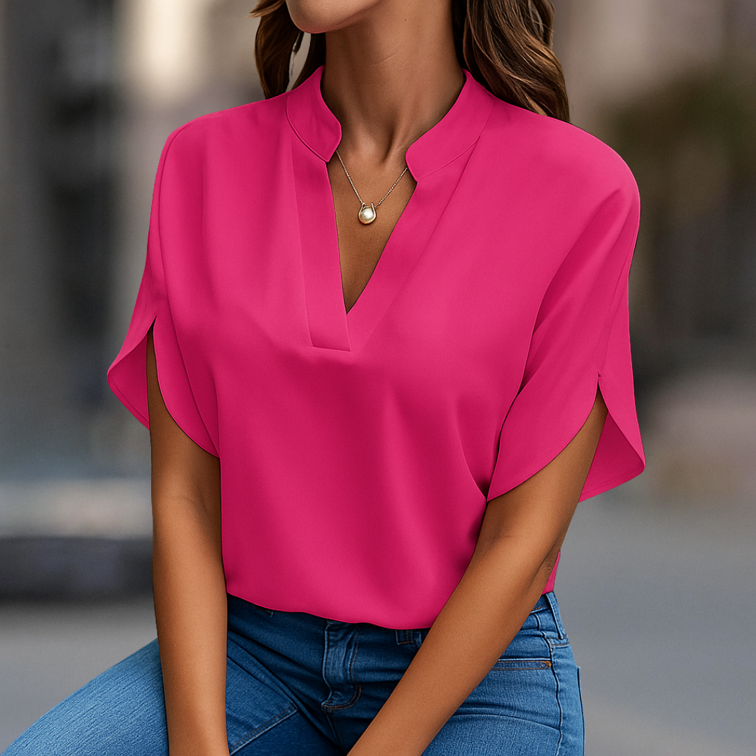Elena Elegante damesblouse met V-hals