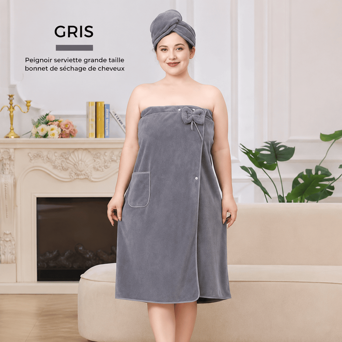 Eloria™ | Peignoir servet en muts