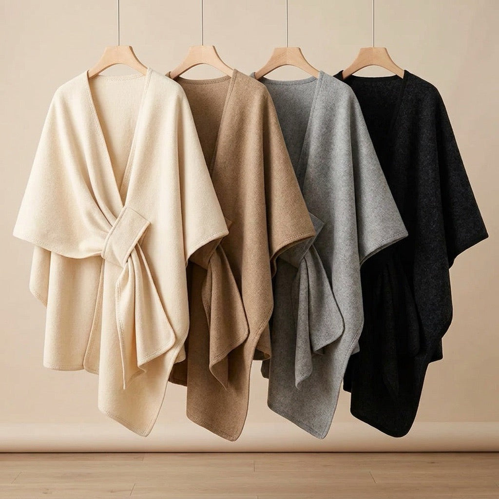 Eleganter Poncho-Schal