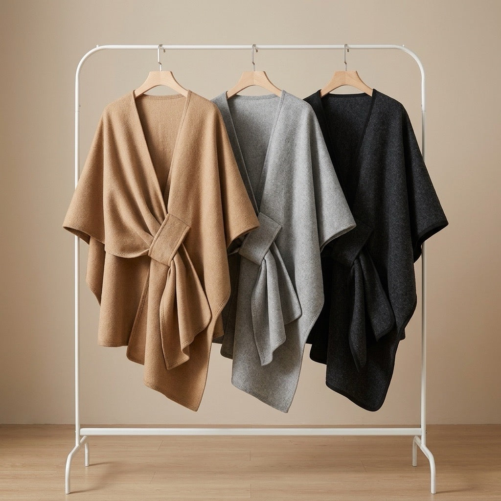 Eleganter Poncho-Schal