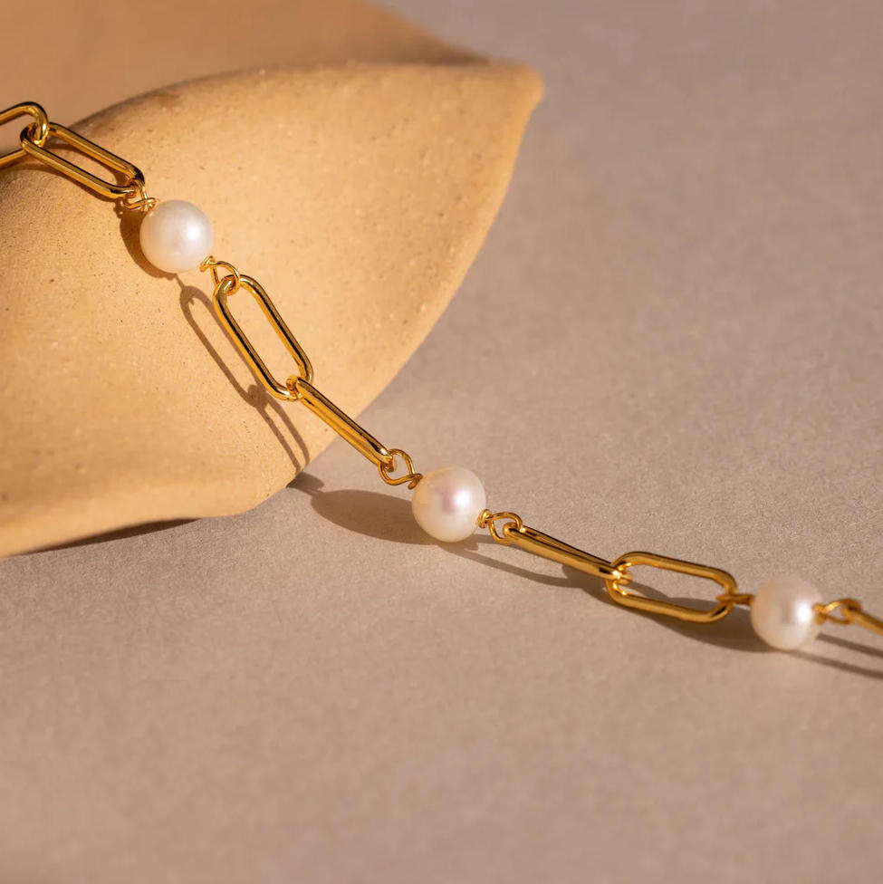 Zeitloses Perlenketten-Armband