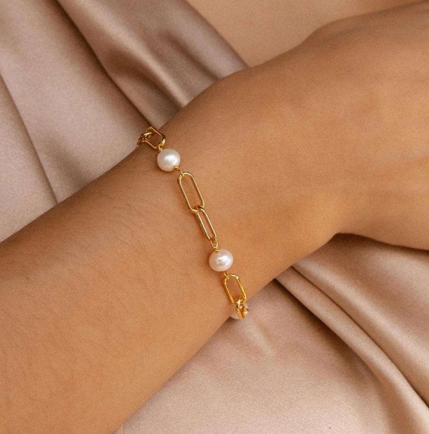 Zeitloses Perlenketten-Armband