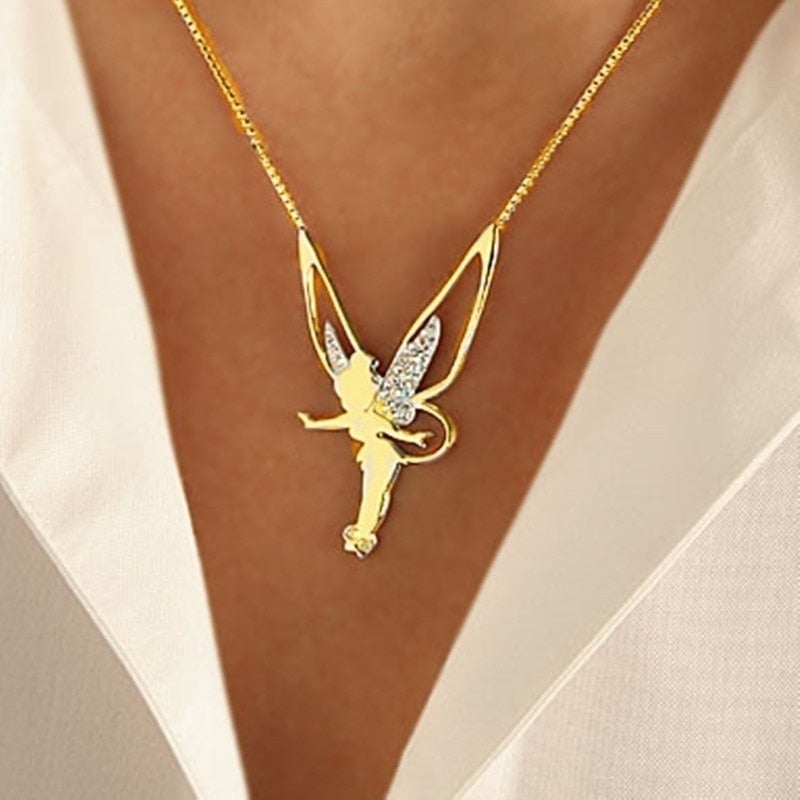 Goldene Kette mit Feenanhänger