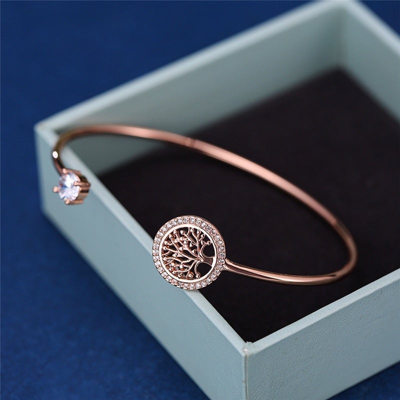 Verstellbares Armband mit Lebensbaum-Motiv