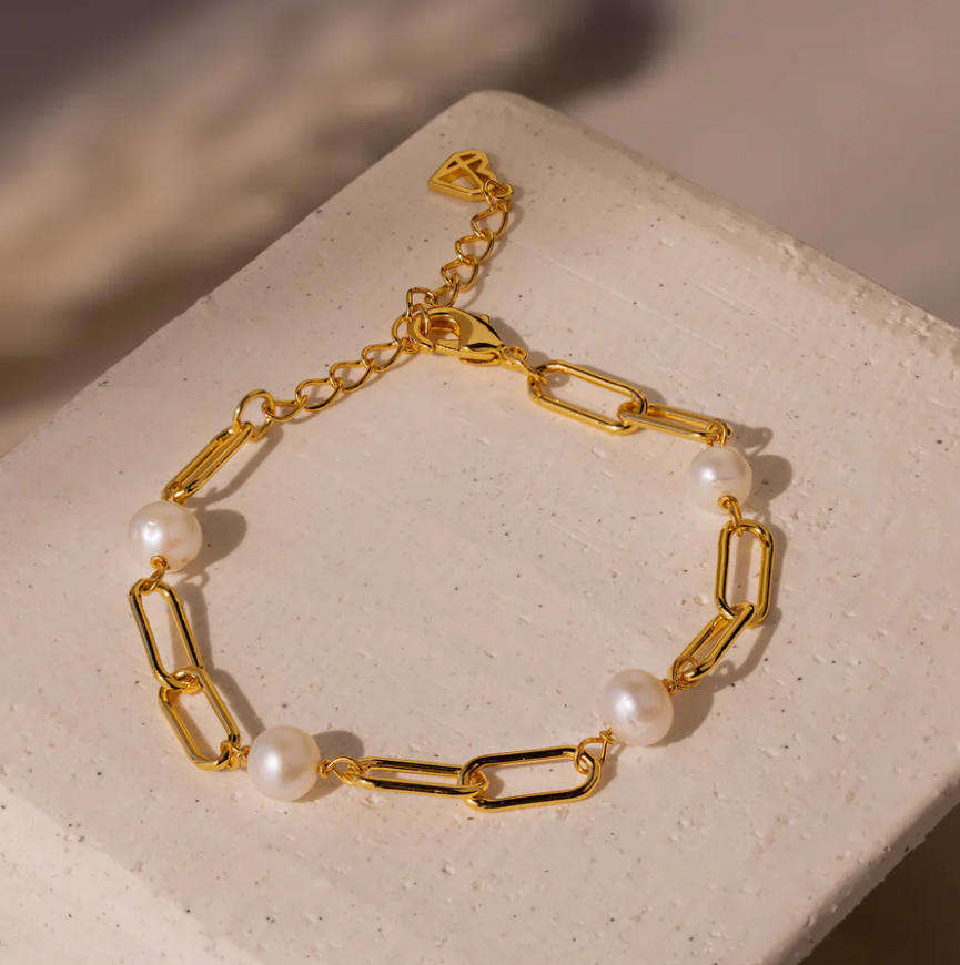 Zeitloses Perlenketten-Armband