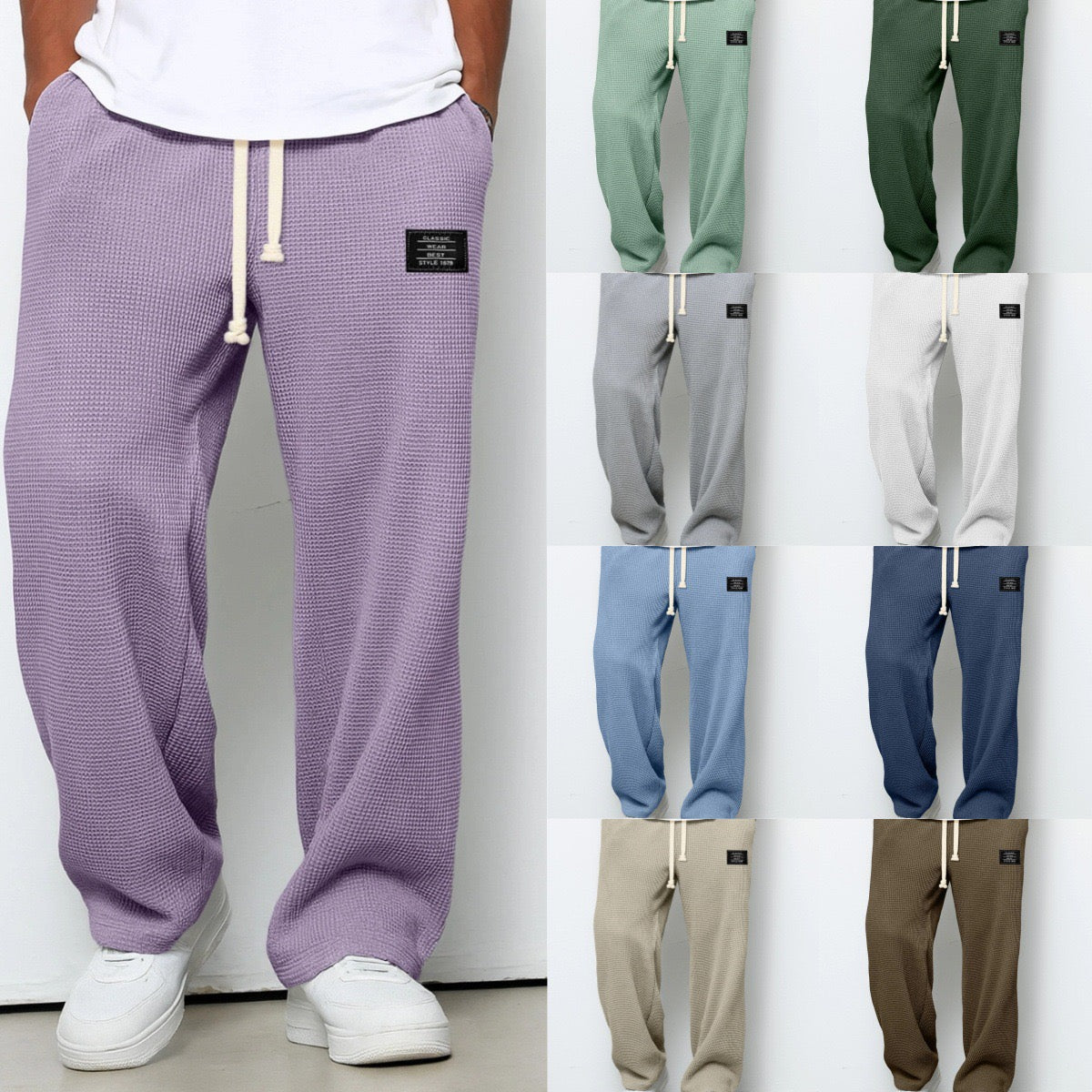 Alvaro™ | Elegante broek met structuurpatroon