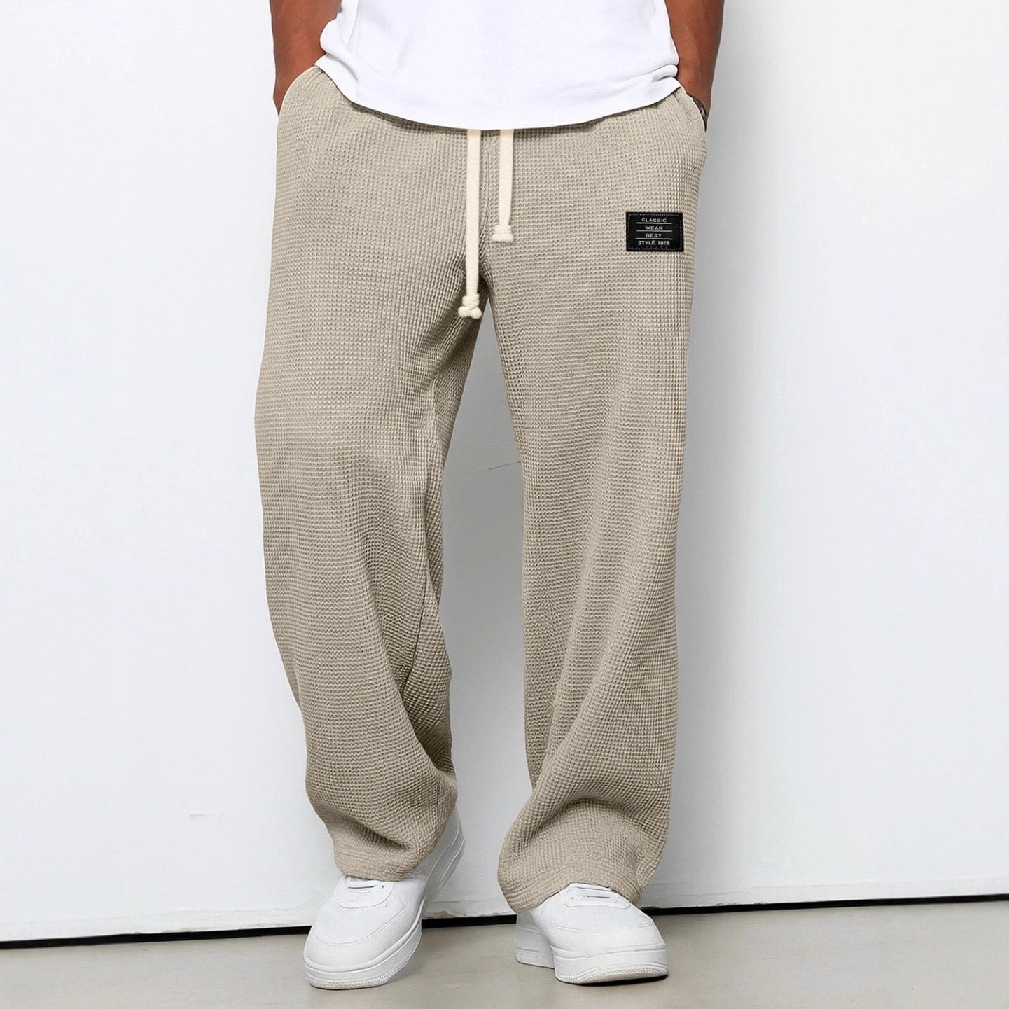 Alvaro™ | Elegante broek met structuurpatroon