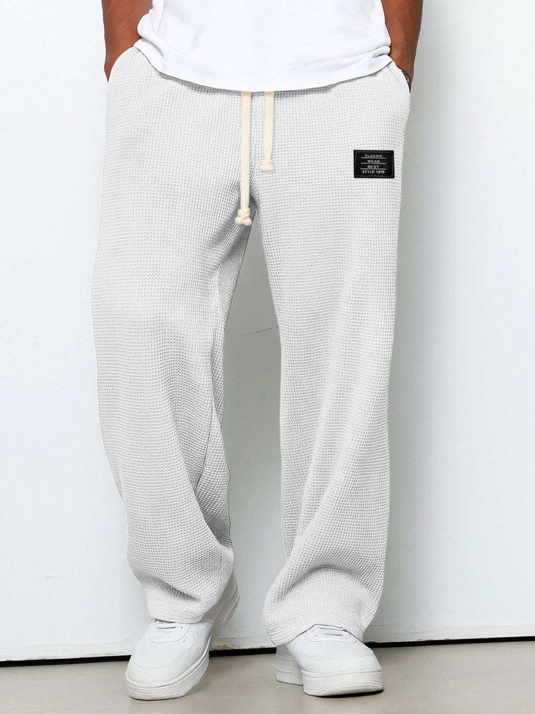 Alvaro™ | Elegante broek met structuurpatroon