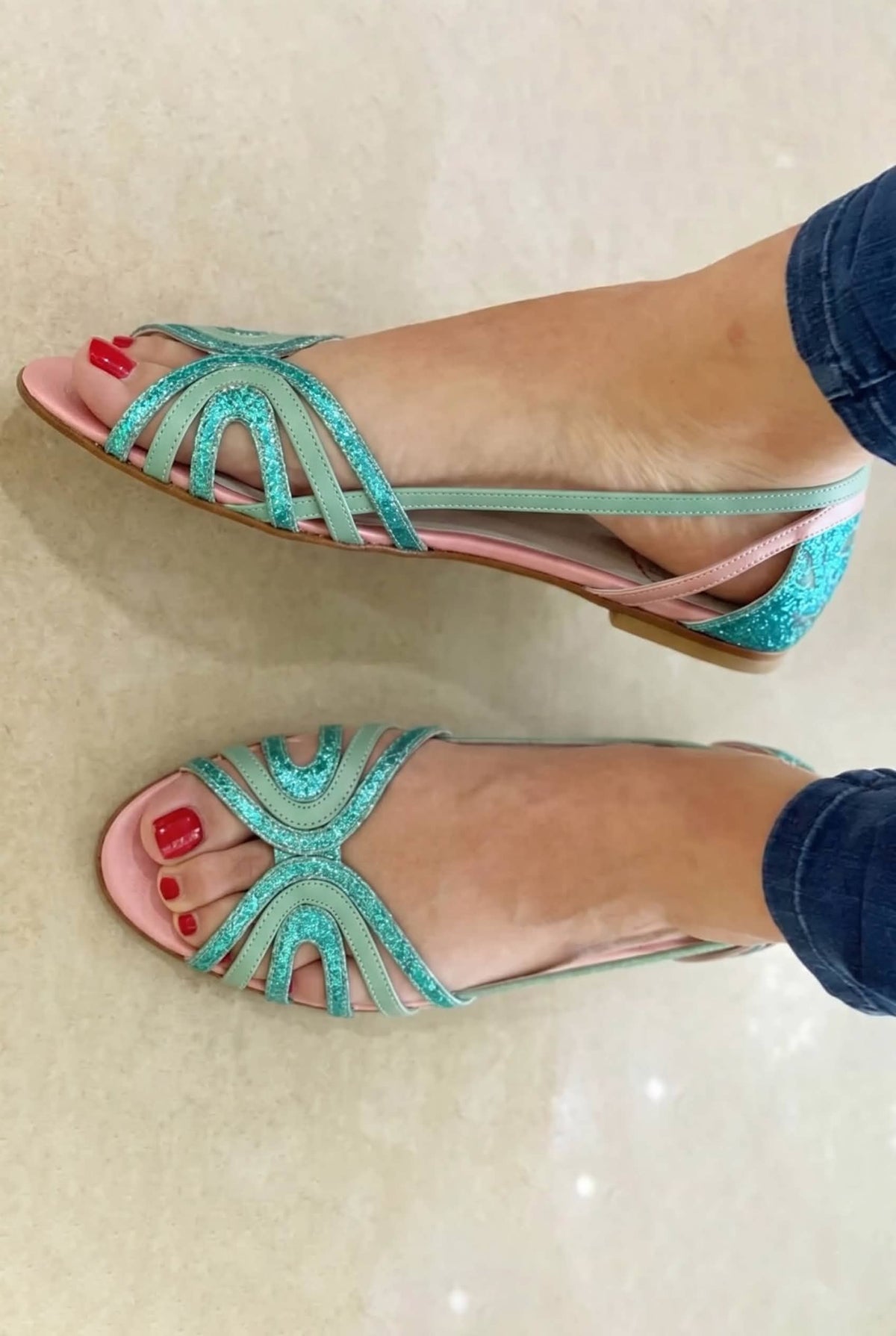 Eleonora | Gold Summer Shoes