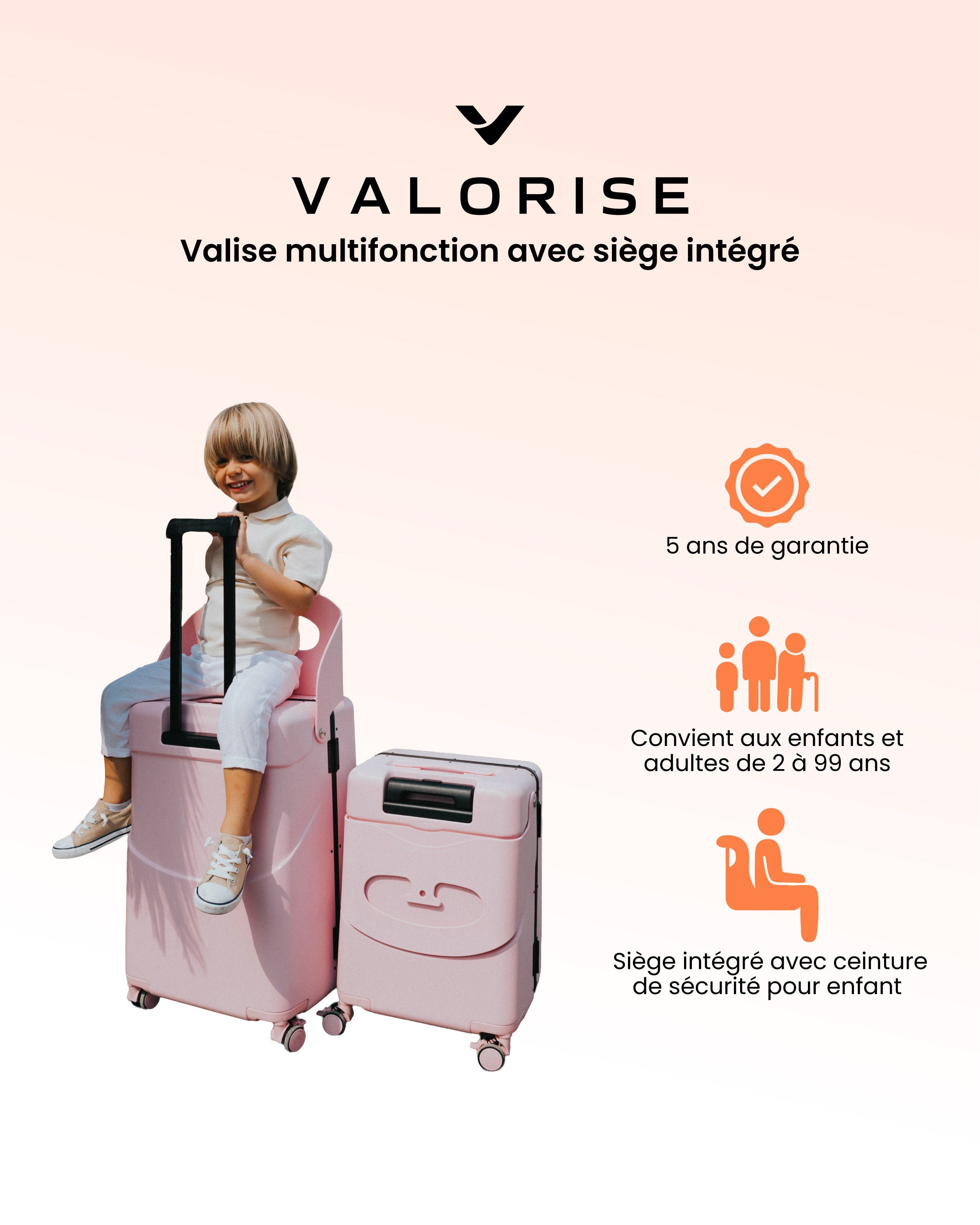 Valtaro™ | Valise-Siège de Voyage