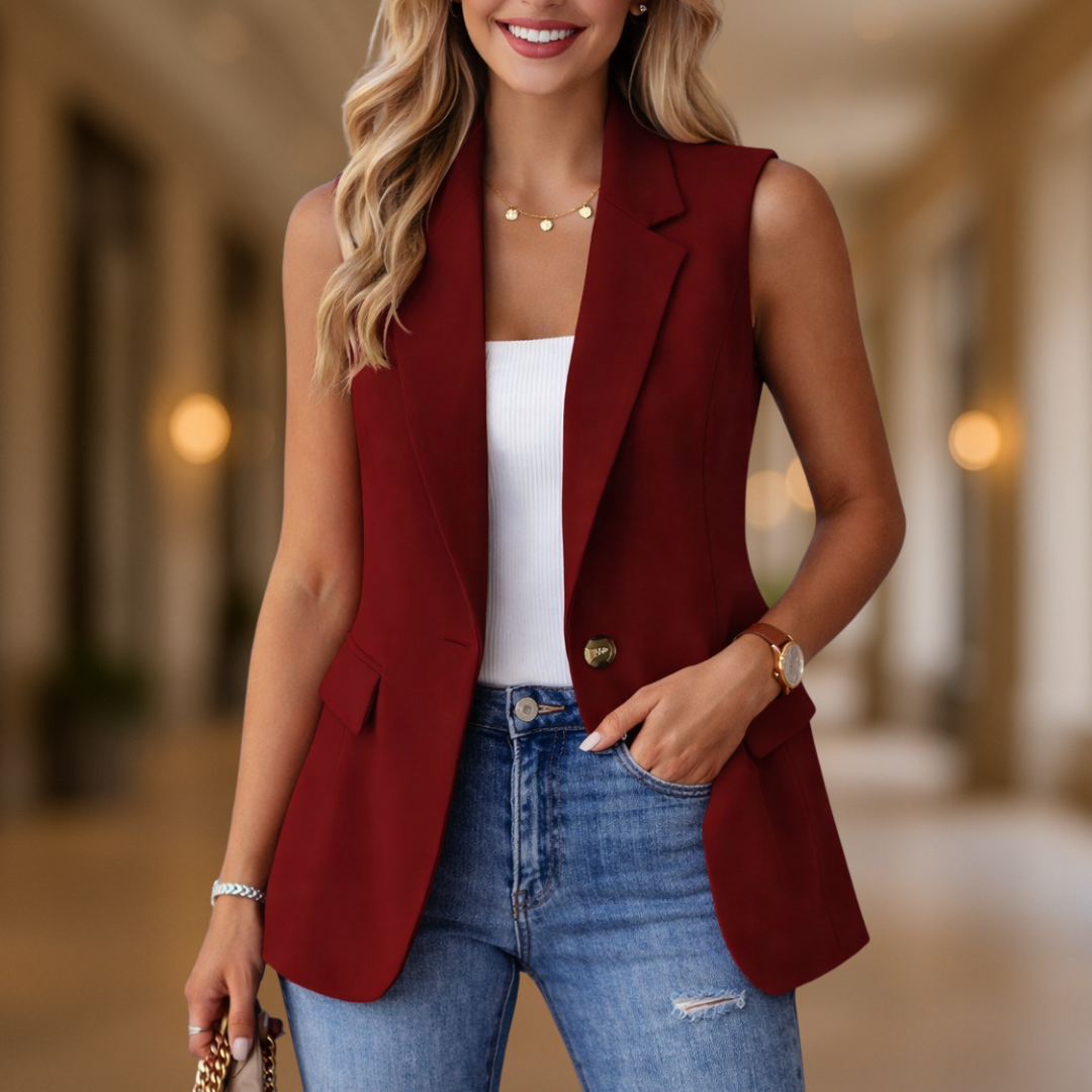 Celeste Elegant & Stijlvol klassiek damesblazervest
