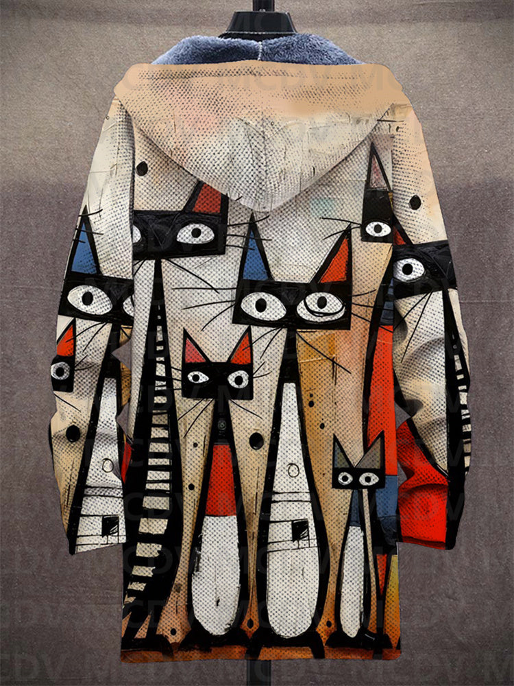 Kiara™ - Luxe, op kunst geïnspireerde hoodie met rits