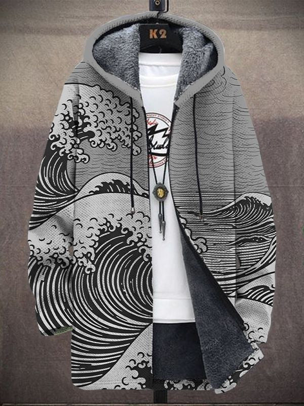 Nálha™ - Luxe, op kunst geïnspireerde hoodie met rits