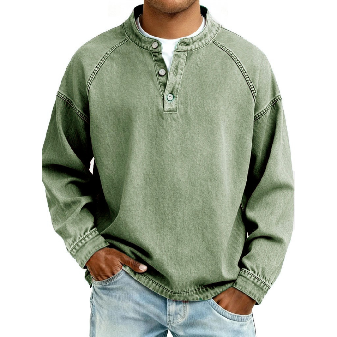Stanley | Klassiek vintage Henley-T-shirt