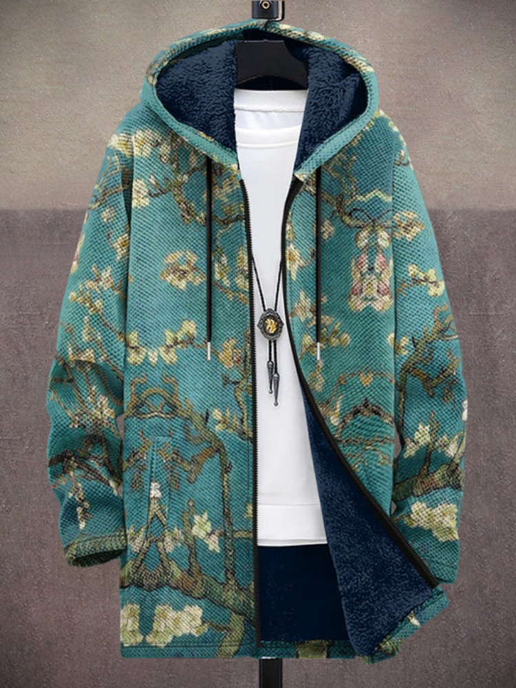 Celine™ - Luxe kunstgeïnspireerde jas met capuchon en ritssluiting