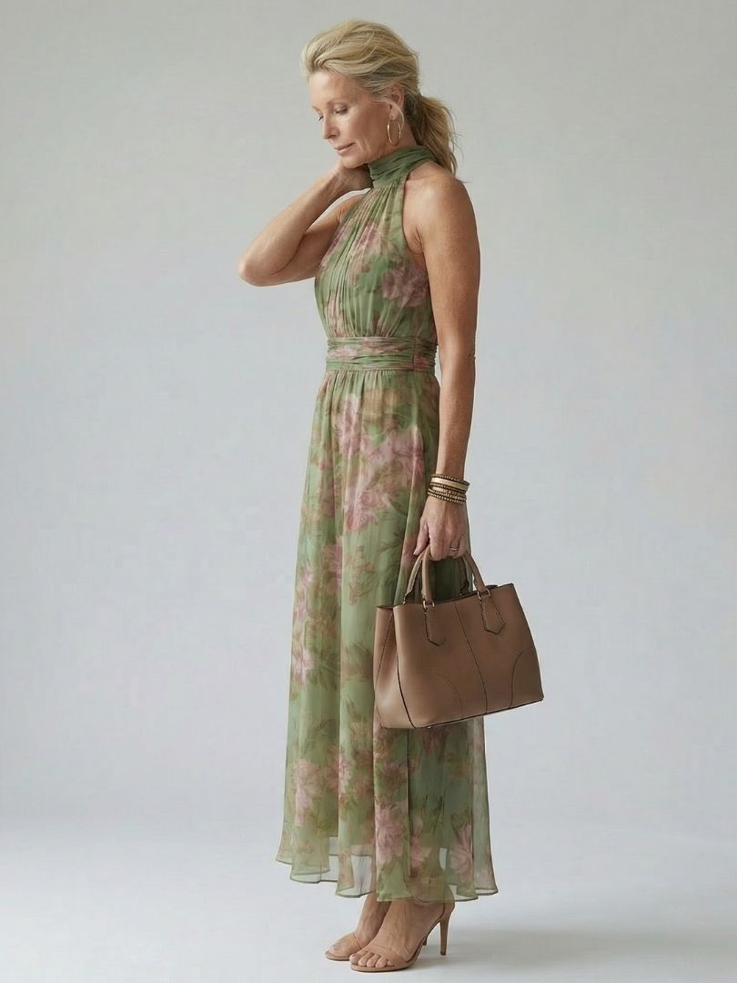 Naomi | Robe Maxi avec Dos Nu