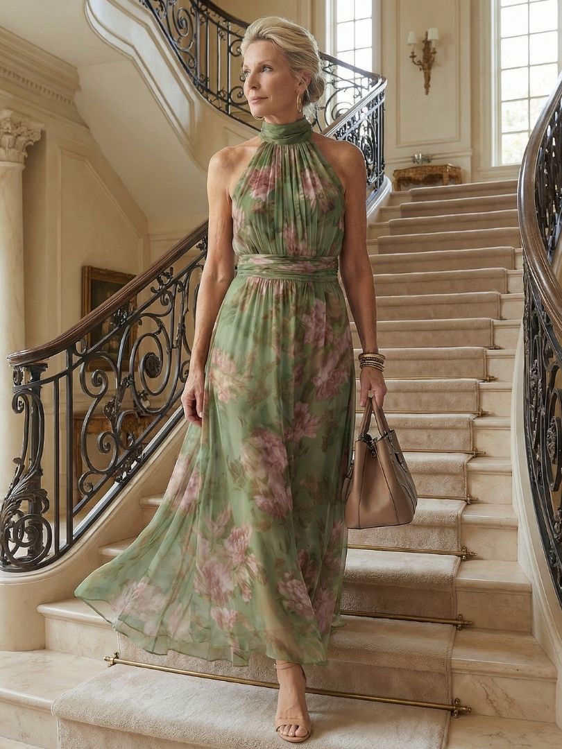 Naomi | Robe Maxi avec Dos Nu
