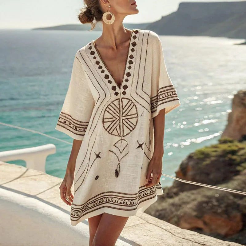 Danique - Elegante Abito da Spiaggia voor een look Estivo Stile