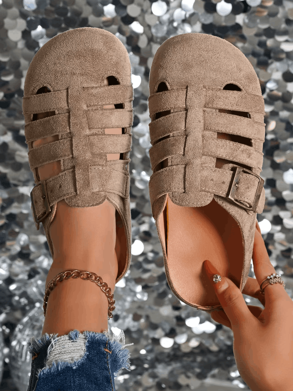 Aurora | Komfort Clogs mit verstellbarem Riemen