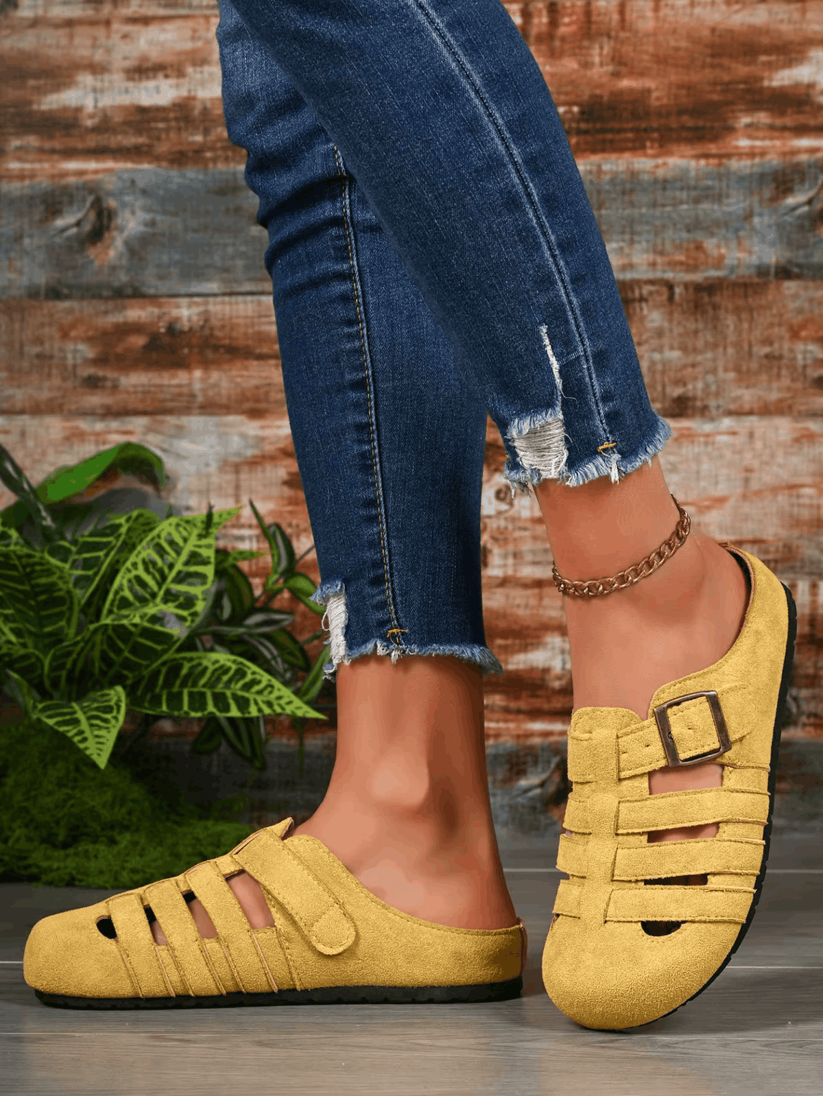 Aurora | Komfort Clogs mit verstellbarem Riemen