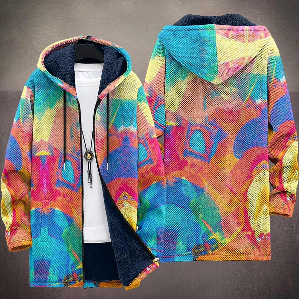 Tiarna™ - Luxe, op kunst geïnspireerde hoodie met rits