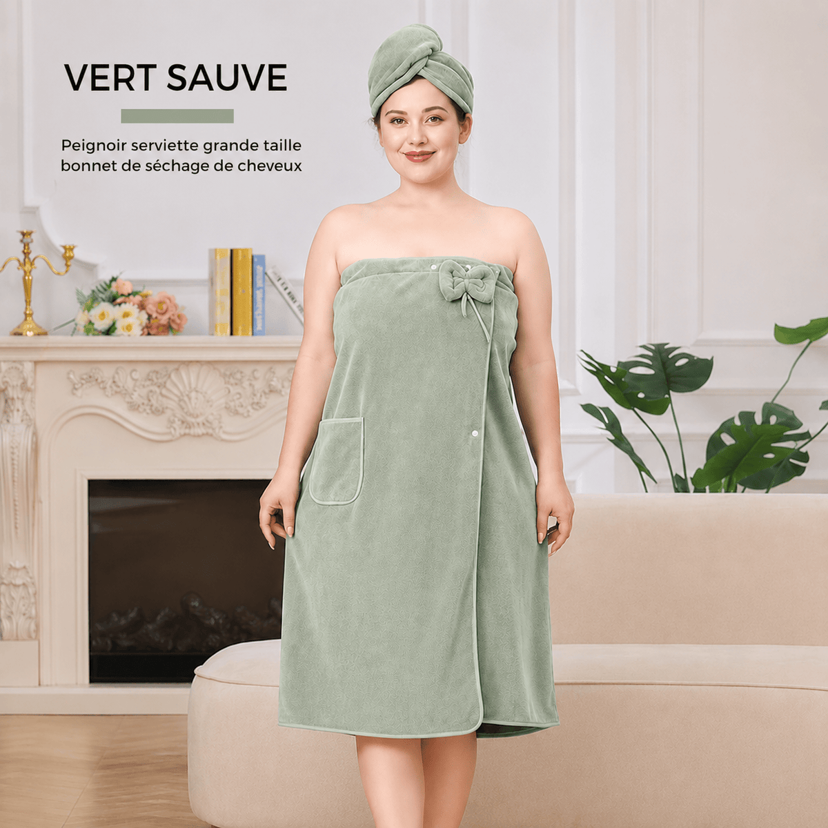 Eloria™ | Peignoir servet en muts