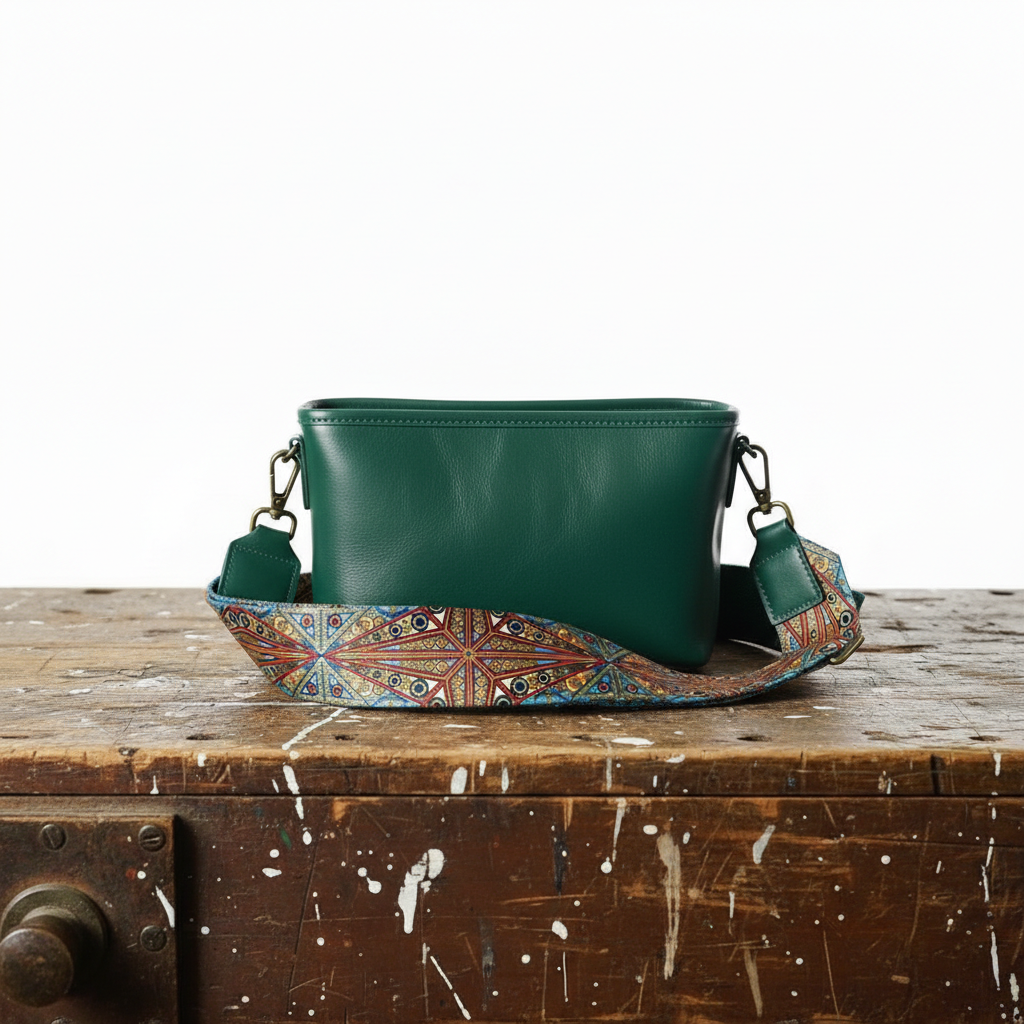 Vintage leren tas van Tamar