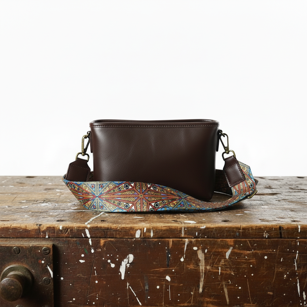 Vintage leren tas van Tamar