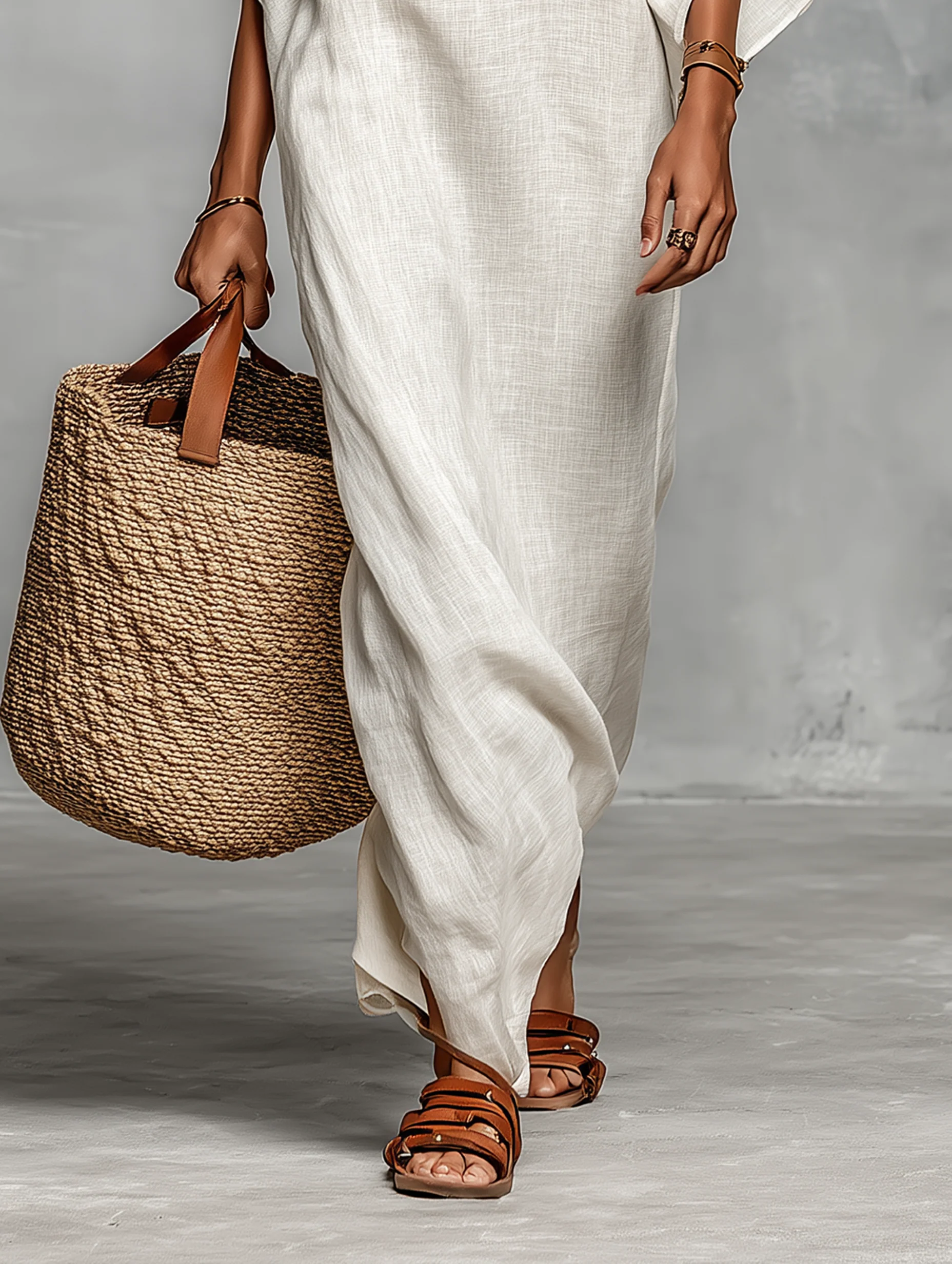 Aveline™ | Off-shoulder maxi-jurk met vleermuismouwen