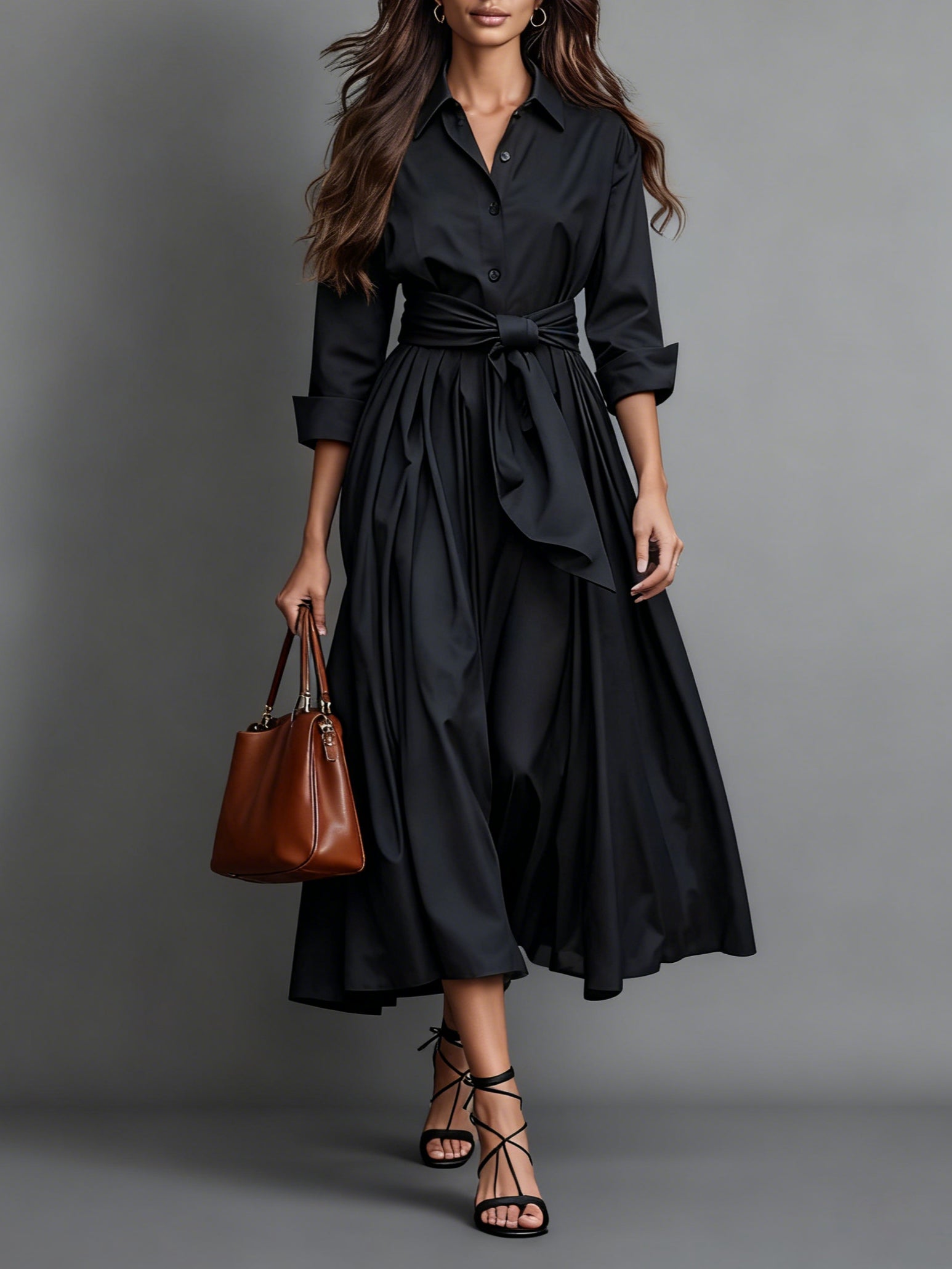 Marise™ | Elegante maxi-jurk met strikdetail