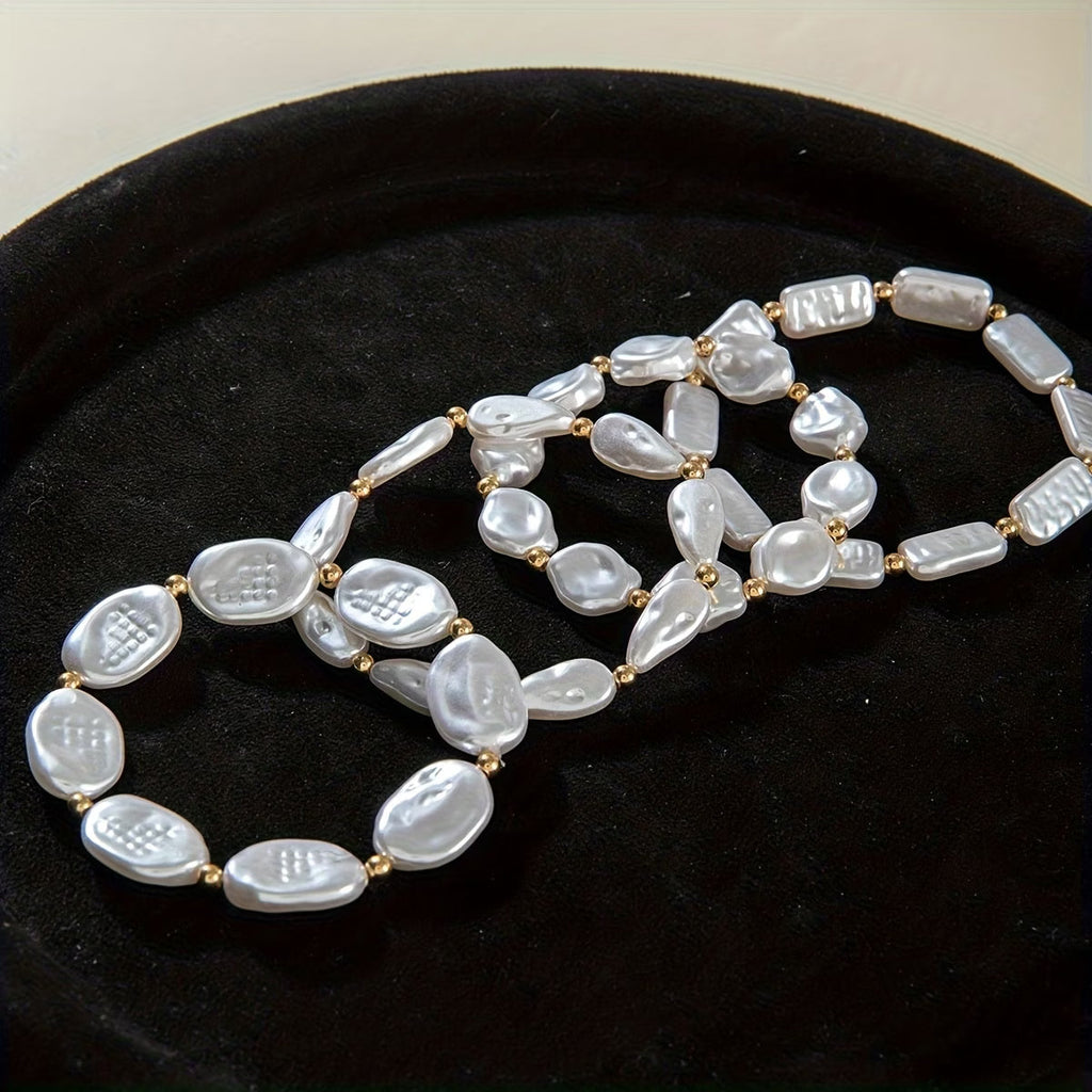 Perlen-Statement-Armband 4er-Set