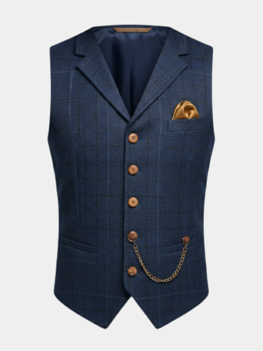 Vincenzo – Elegant tweed gilet voor heren