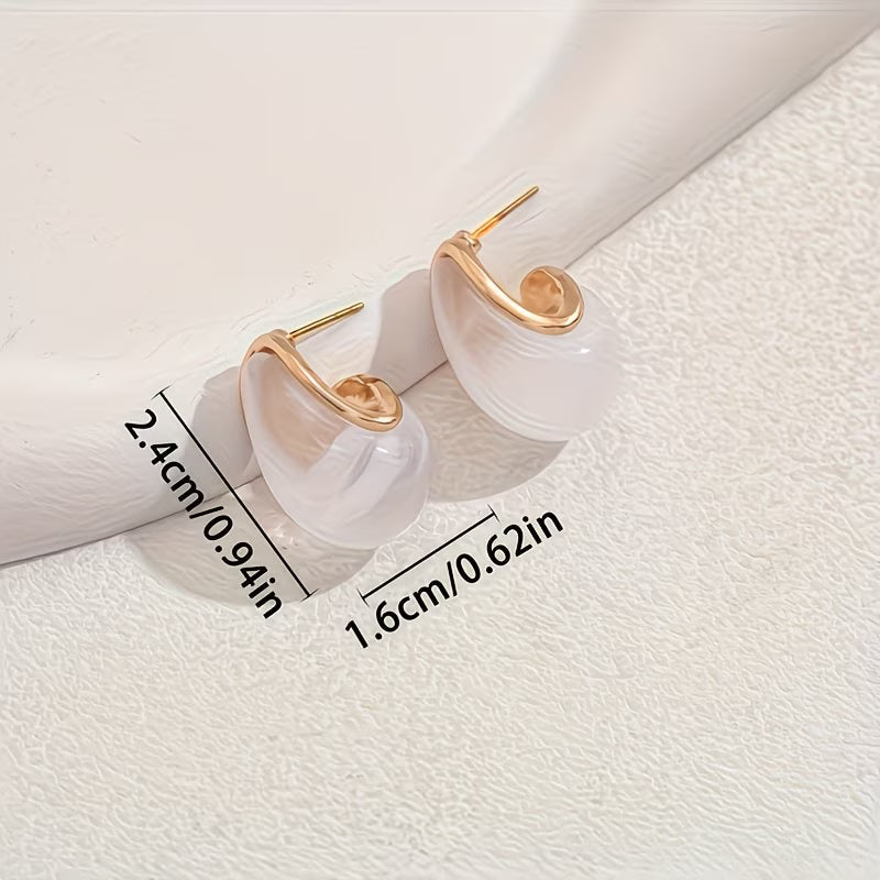 Perlen-Wassertropfen-Ohrringe