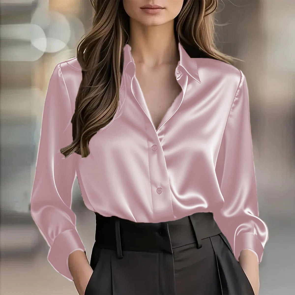 Soho luxe satijnen blouse voor dames