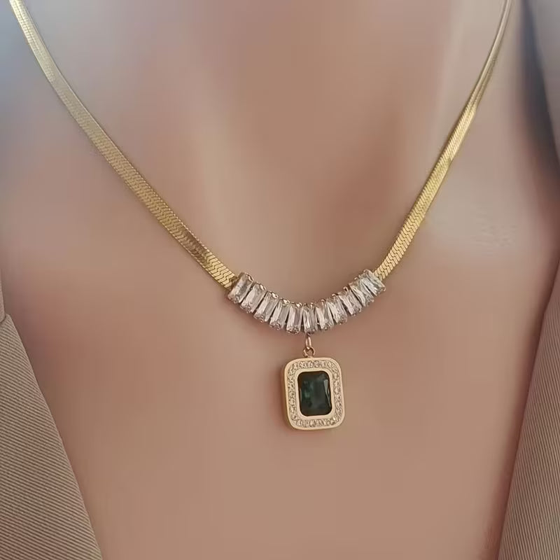 Collier Prism Émeraude Regalia en Or