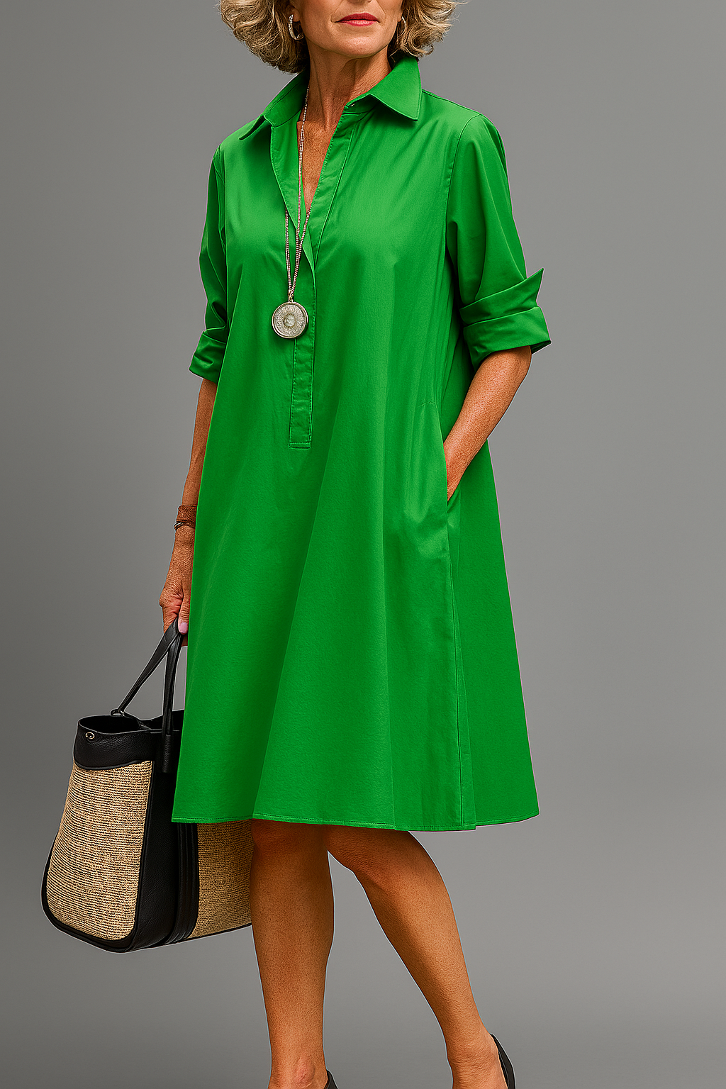 Riley™ | Elegante midi-jurk