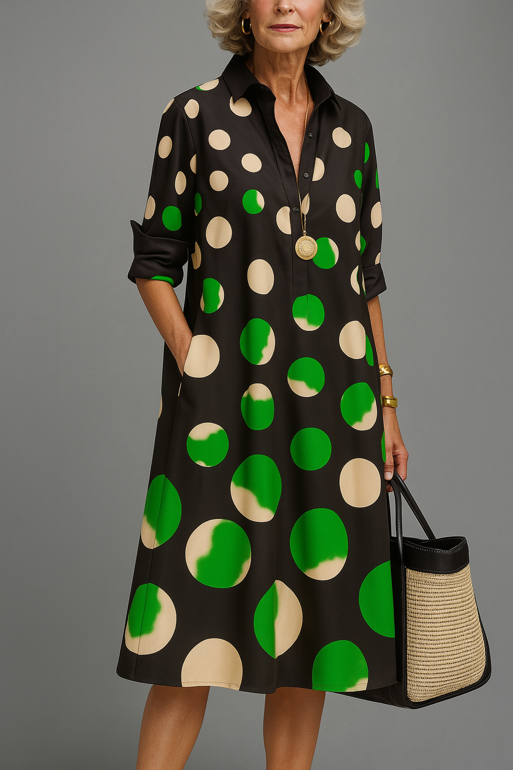 Naomi™ | Stijlvolle midi-jurk