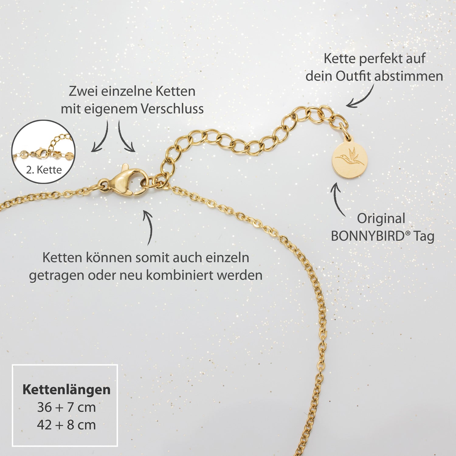 BonnyBoho kettingset goud
