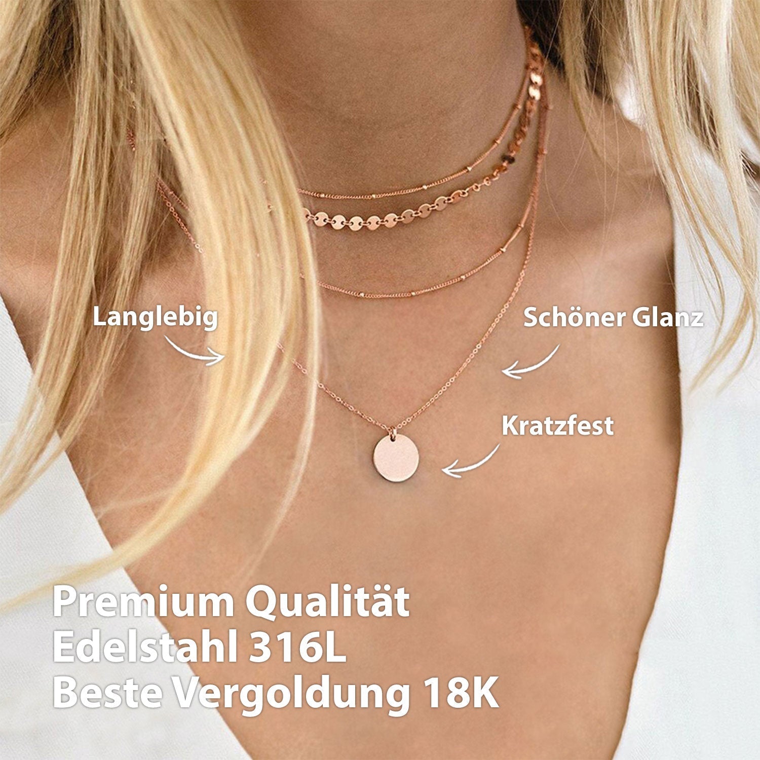 BonnyBoho Kettingset Roos