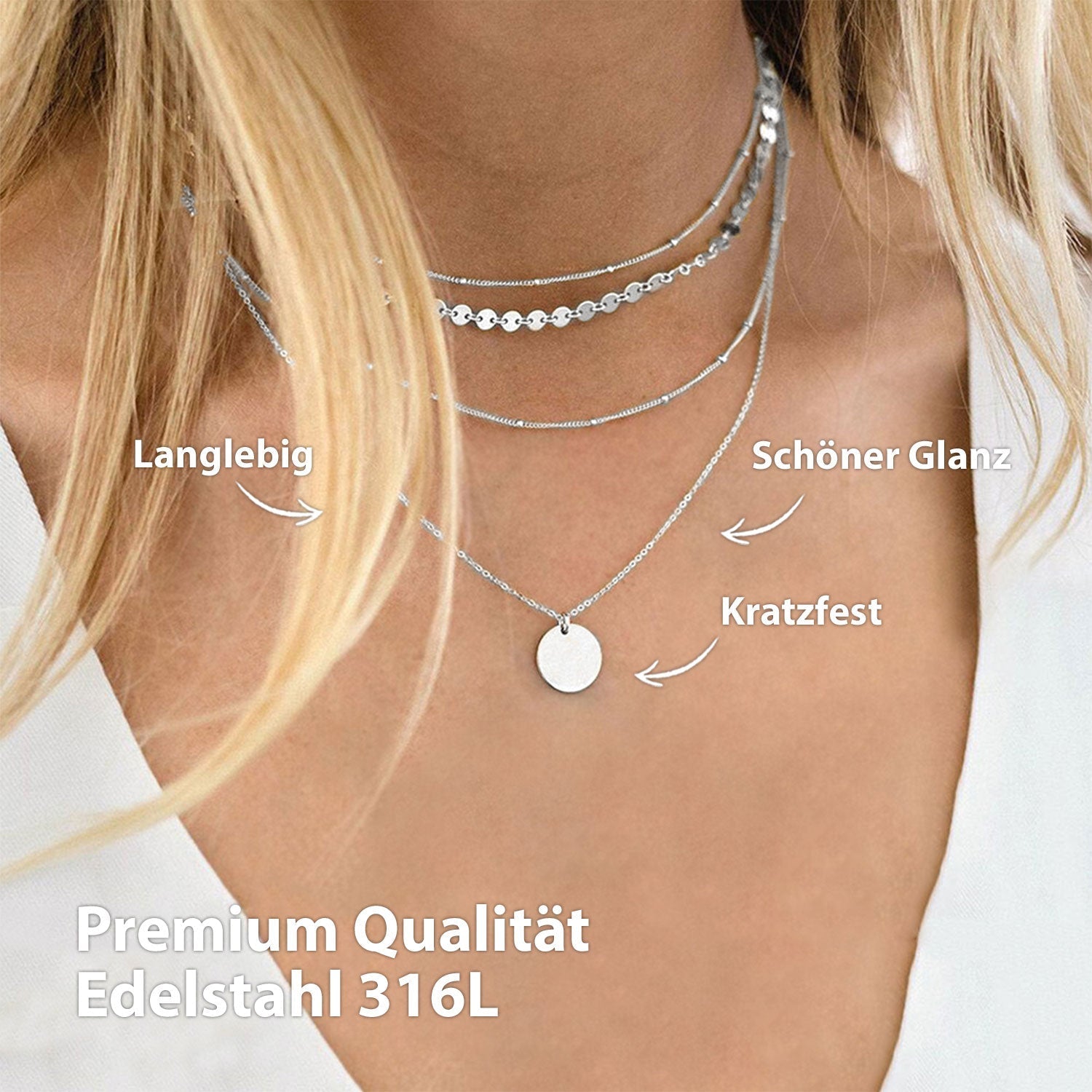 BonnyBoho kettingset zilver