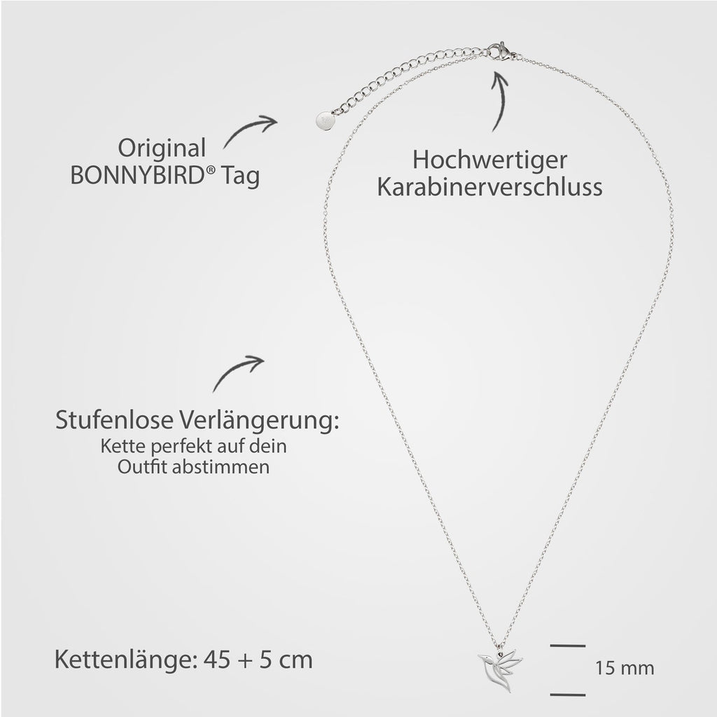 BonnyColibri ketting kolibrie zilver