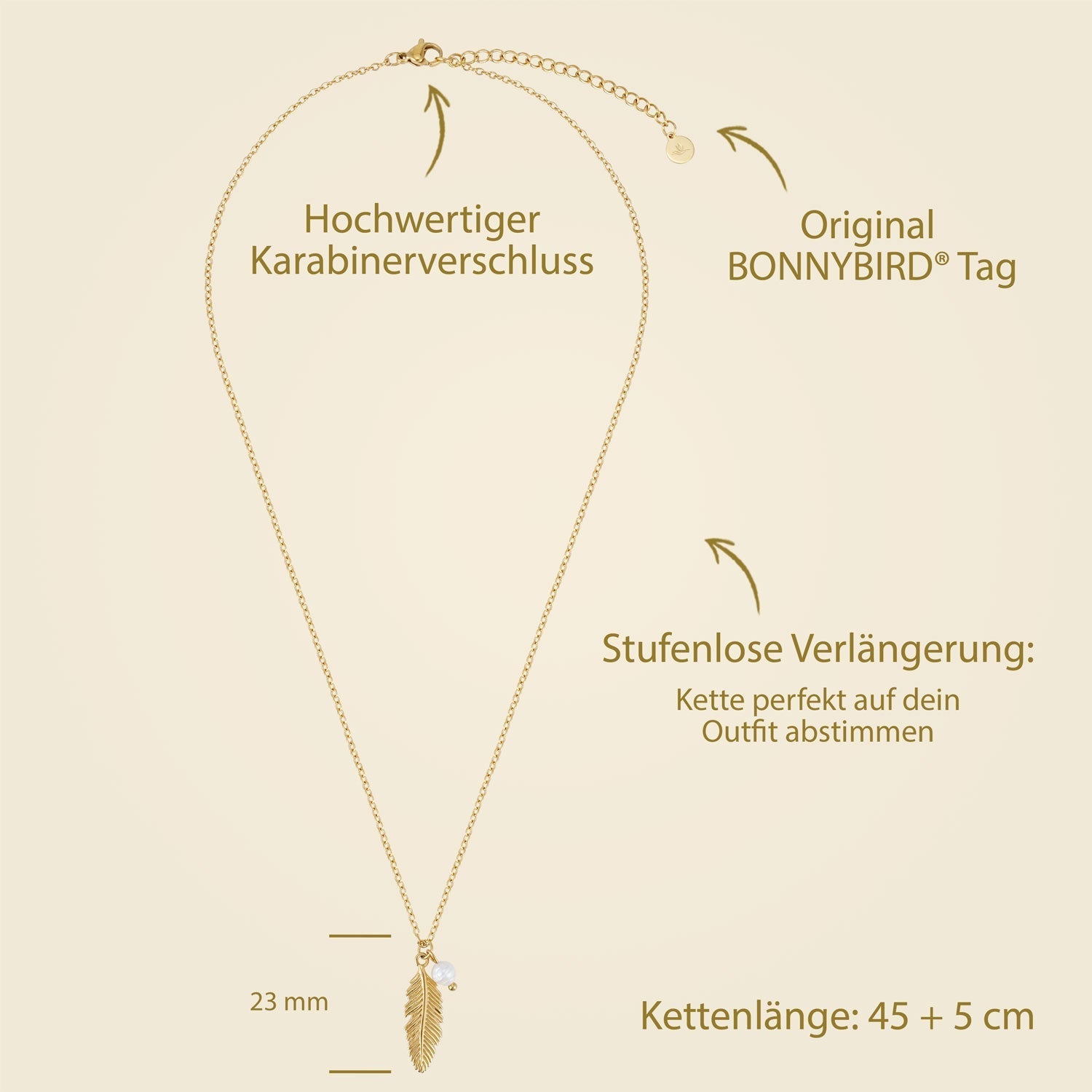BonnyFeather Verenketting Goud