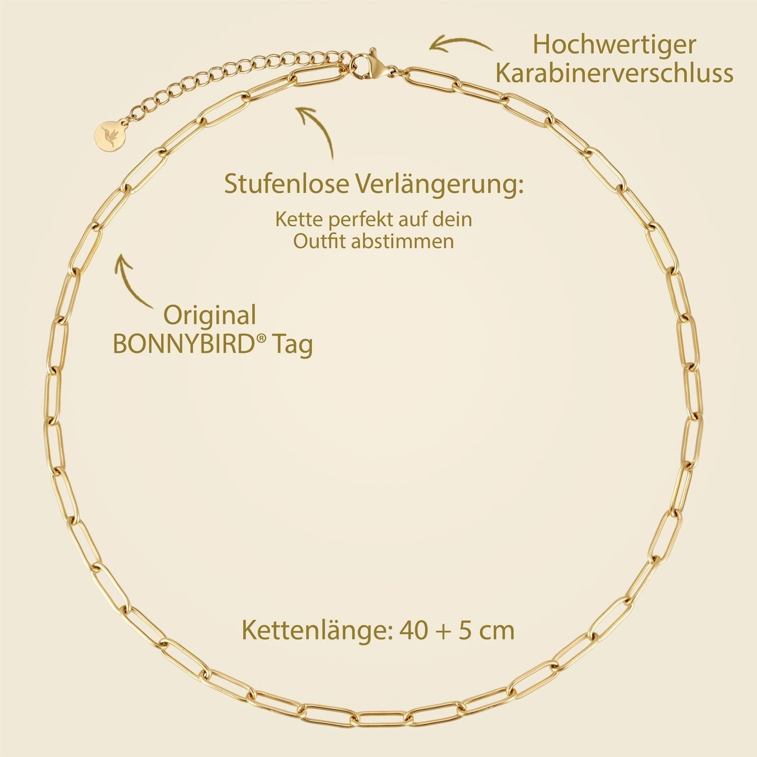 BonnyLink schakelketting goud
