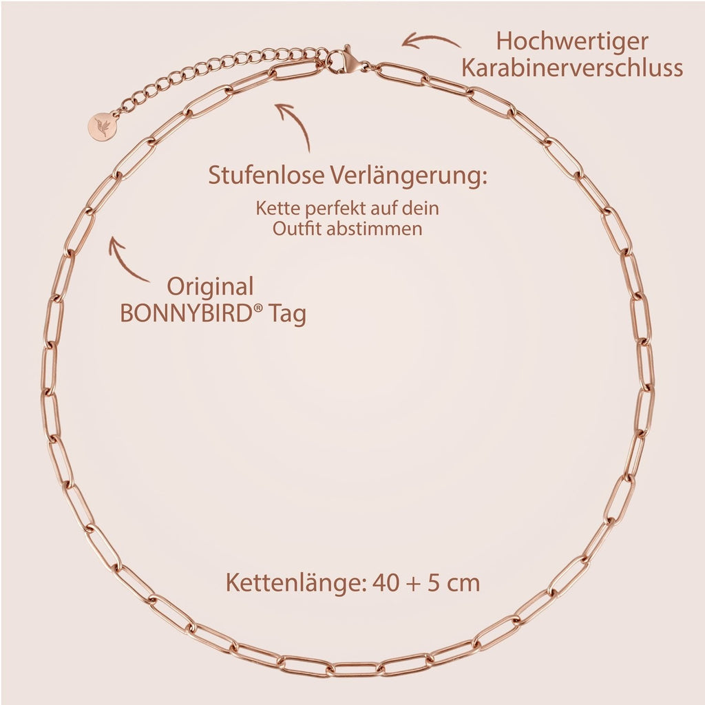 BonnyLink schakelketting roségoud