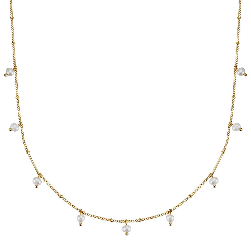 BonnyOcean gouden ketting met echte zoetwaterparels