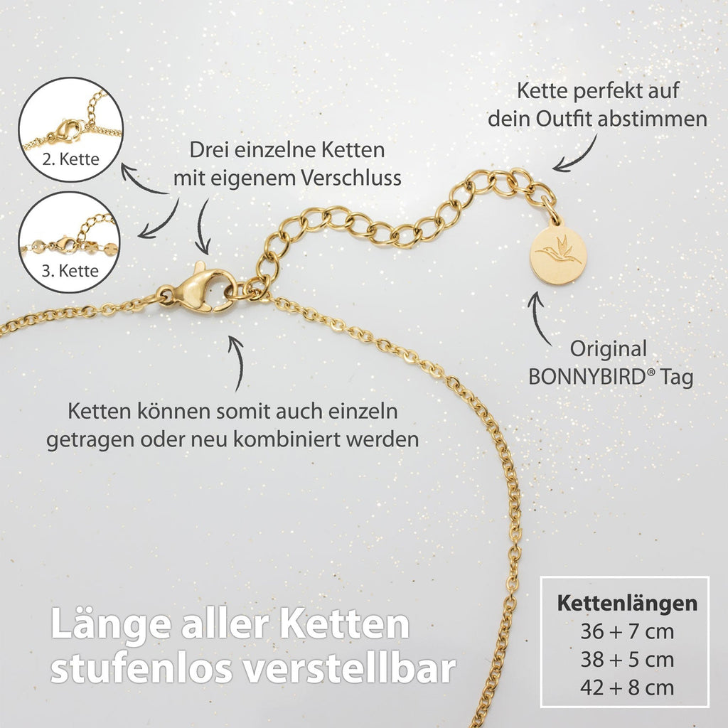 Bundel: BonnyBoho + BonnyDots Kettingset Goud