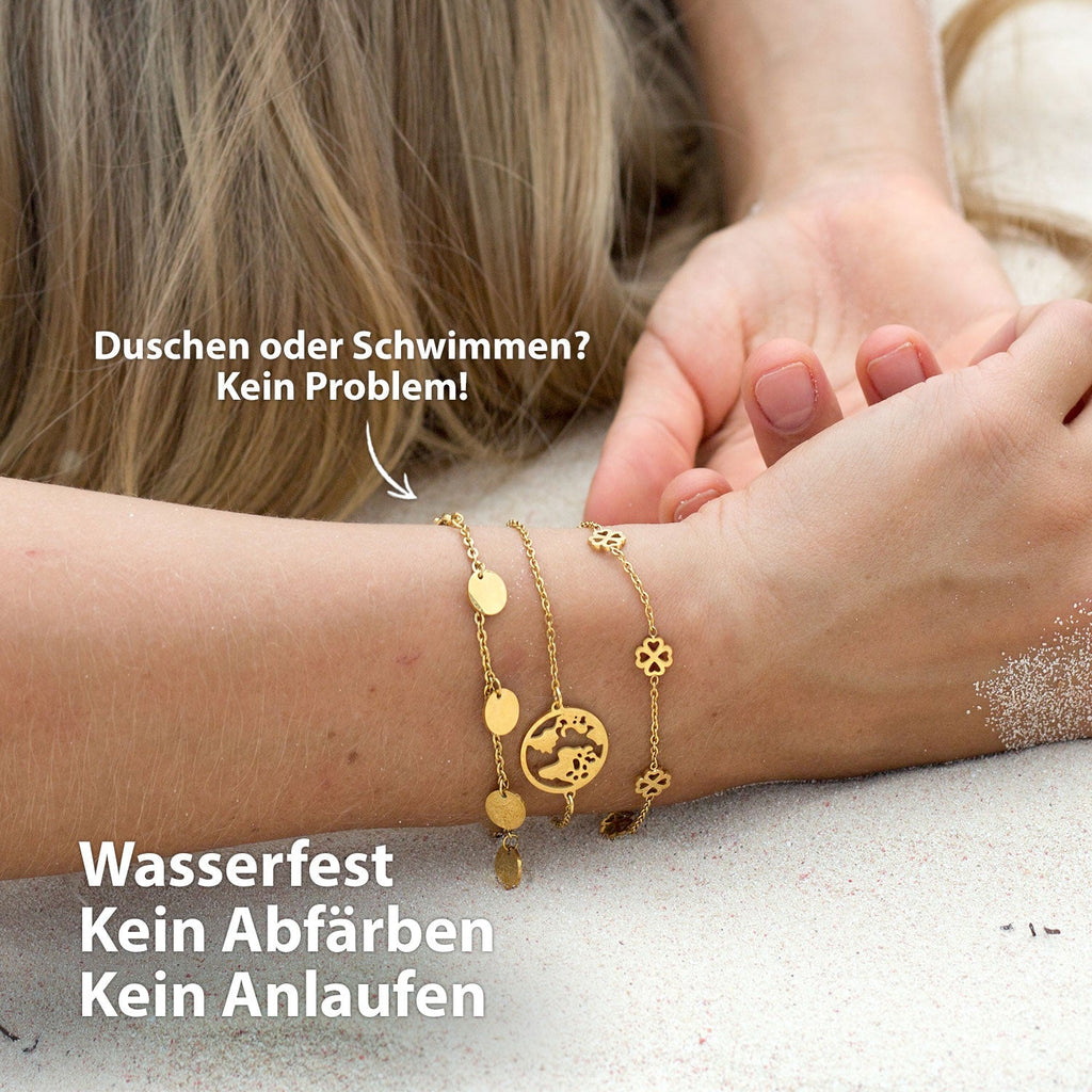 Bundel: BonnyCoin plaatketting + gouden armband