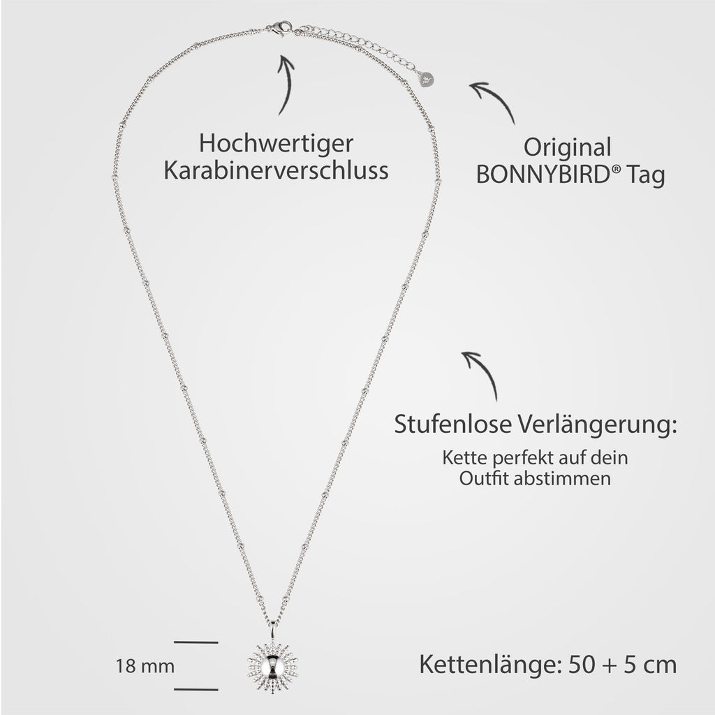 Bundel: BonnySun ketting + zilveren zonoorbellen