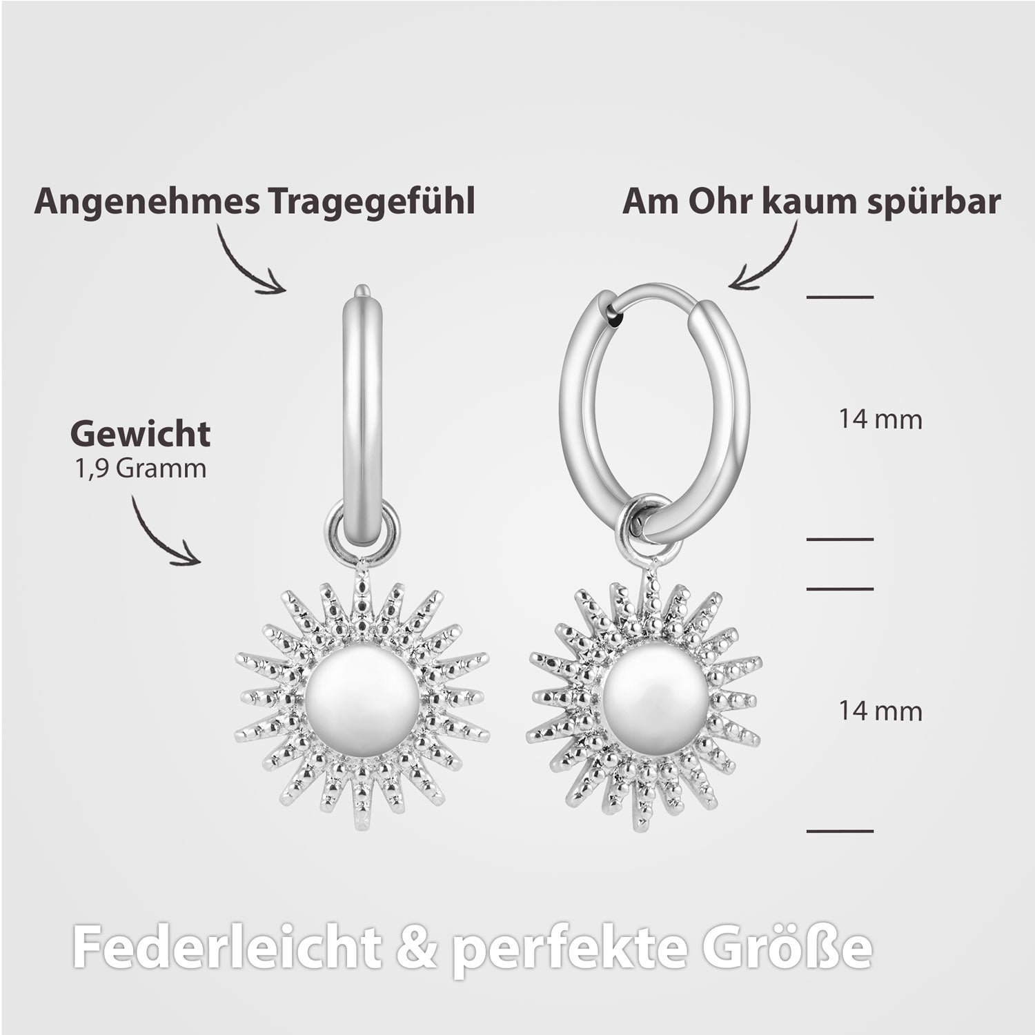 Bundel: BonnySun ketting + zilveren zonoorbellen